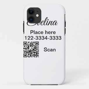Simple minimal add your name text place city phone Case-Mate iPhone case