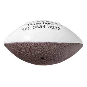 Simple minimal add your name text place city phone football