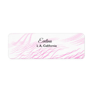 Simple minimal add your name text place city pink