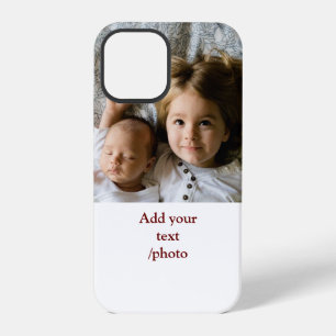 simple minimal ADD YOUR PHOTO TEXT CHRISTMAS C iPhone 12 Pro Case
