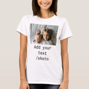 simple minimal ADD YOUR PHOTO TEXT CHRISTMAS T T-Shirt