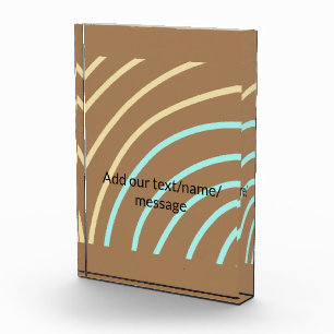 Simple minimal add your photo text glitter sparkle block