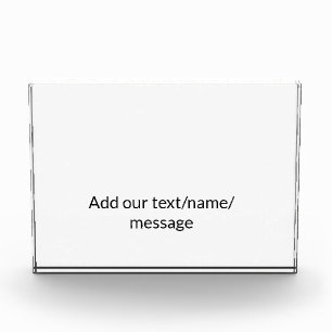 Simple minimal add your photo text glitter sparkle block