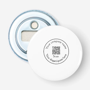 simple minimal add your Q R code scan add name Bottle Opener