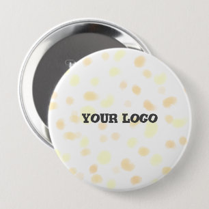 simple minimal add your text logo magnat magnet bu 10 cm round badge