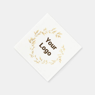 simple minimal add your text monogram name napkins