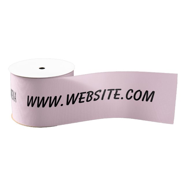 simple minimal add your text monogram name   satin grosgrain ribbon (Spool)