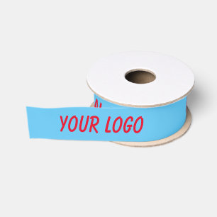 simple minimal add your text monogram name satin grosgrain ribbon