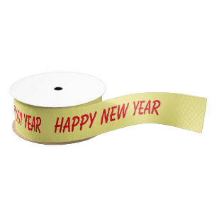 simple minimal add your text monogram name satin grosgrain ribbon