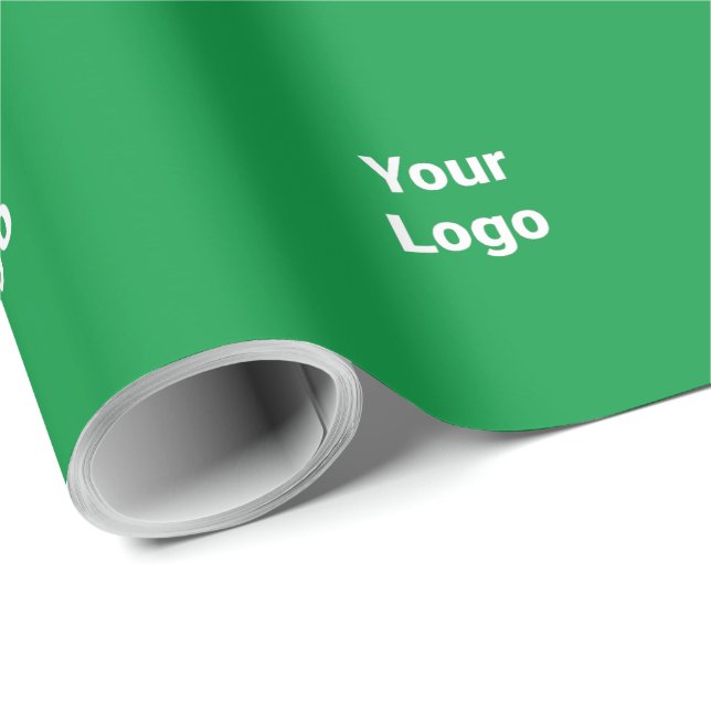 simple minimal add your text monogram name wrappin wrapping paper (Roll Corner)