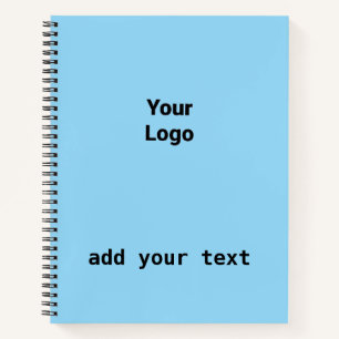 simple minimal add your text monogram photo notebo notebook