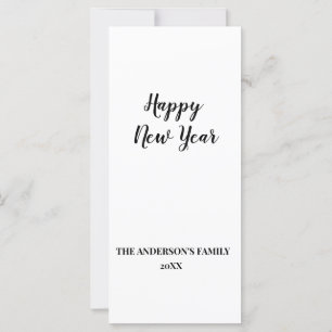 simple minimal add your text new year card