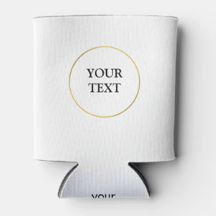 simple minimal add your text photo christmas c can cooler