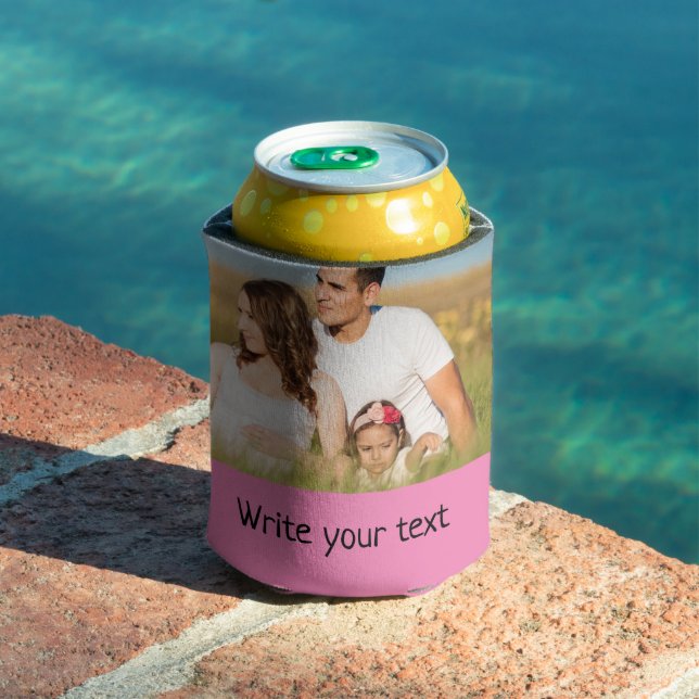 simple minimal add your text photo christmas     c can cooler (In Situ Pool)