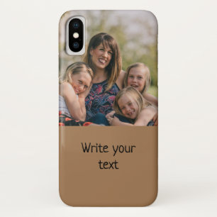 simple minimal add your text photo christmas Ca Case-Mate iPhone Case