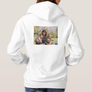 simple minimal add your text photo christmas hood hoodie