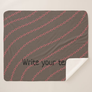 simple minimal add your text photo christmas she sherpa blanket