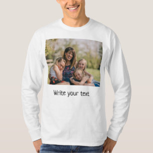 simple minimal add your text photo christmas   T-S T-Shirt