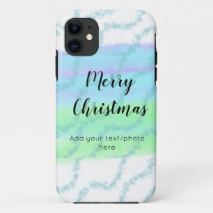 simple minimal add your text photo merry christmas Case-Mate iPhone case