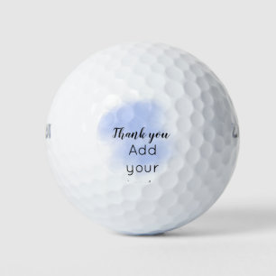 simple minimal add your text photo thank you water golf balls