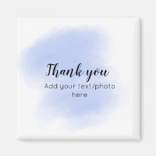 simple minimal add your text photo thank you water magnet