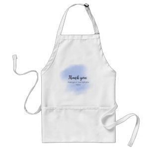simple minimal add your text photo thank you water standard apron