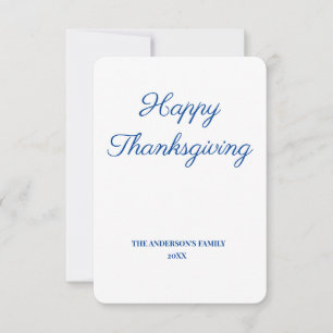 simple minimal add your text thanksgiving card