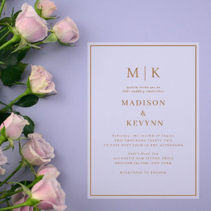 Simple Minimal and Chic Wedding Acrylic Invitations