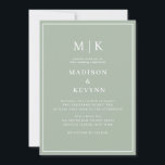 Simple Minimal and Chic | Wedding Invitation<br><div class="desc">These elegant,  modern wedding or bridal shower napkins feature a simple black and white text design that exudes minimalist style. Add your initials or monogram to make them completely your own.</div>