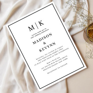 Simple Minimal and Chic | Wedding Invitation