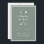Simple Minimal and Chic | Wedding Invitation<br><div class="desc">These elegant,  modern wedding or bridal shower napkins feature a simple black and white text design that exudes minimalist style. Add your initials or monogram to make them completely your own.</div>