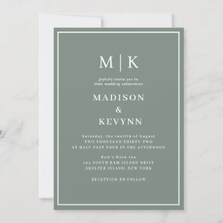Simple Minimal and Chic | Wedding Invitation