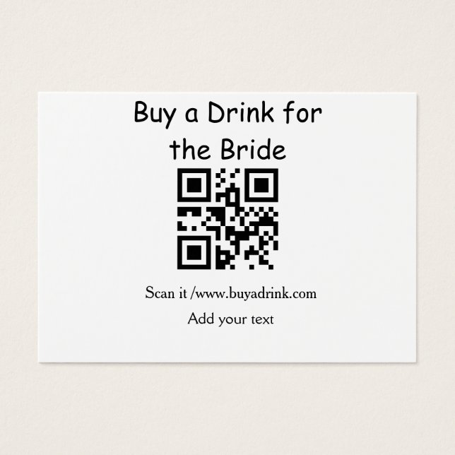 Simple minimal bachelorette buy a bride drink barc (Front)