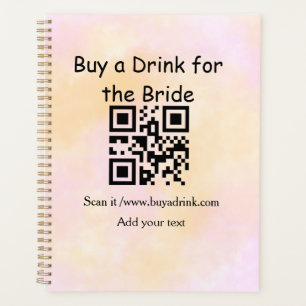 Simple minimal bachelorette buy a bride drink wate planner