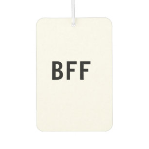 Simple minimal BFF best friends family custom name Car Air Freshener