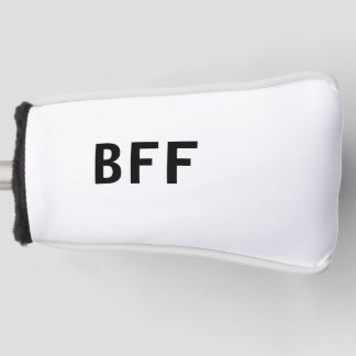 Simple minimal BFF best friends family custom name Golf Head Cover