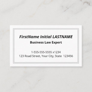 Simple, Minimal Business Card