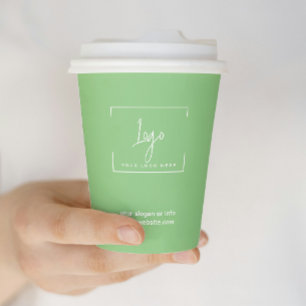 Simple Minimal Business Company Logo    Corporate  Paper Cups