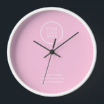 Simple Minimal Business Company Logo Pink<br><div class="desc">An elegant custom business  template in a modern minimalist style which can be easily updated with your company logo and company slogan or info. If you need any help personalising this product,  please contact me using the message button and I'll be happy to help.</div>