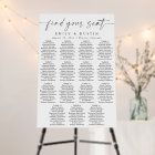 Simple Minimal Calligraphy Wedding Seating Chart