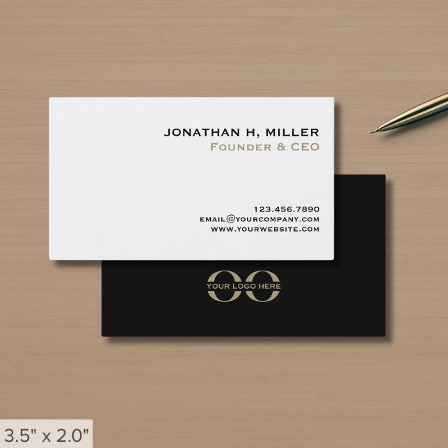 Simple Minimal Classic Business Card (Creator Uploaded)