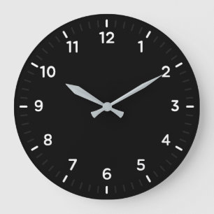 Simple Minimal Classic Dark Wall Clock