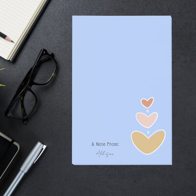 Simple Minimal Clean Basic Cute Hearts Post-it Notes (Creator Uploaded)
