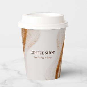 Simple Minimal Coffee Shop Paper Cups