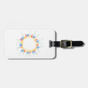 Simple minimal colourful abstract add your text ce luggage tag