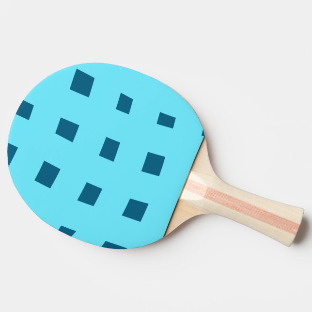 Simple minimal colourful abstract add your text ce ping pong paddle (Side)