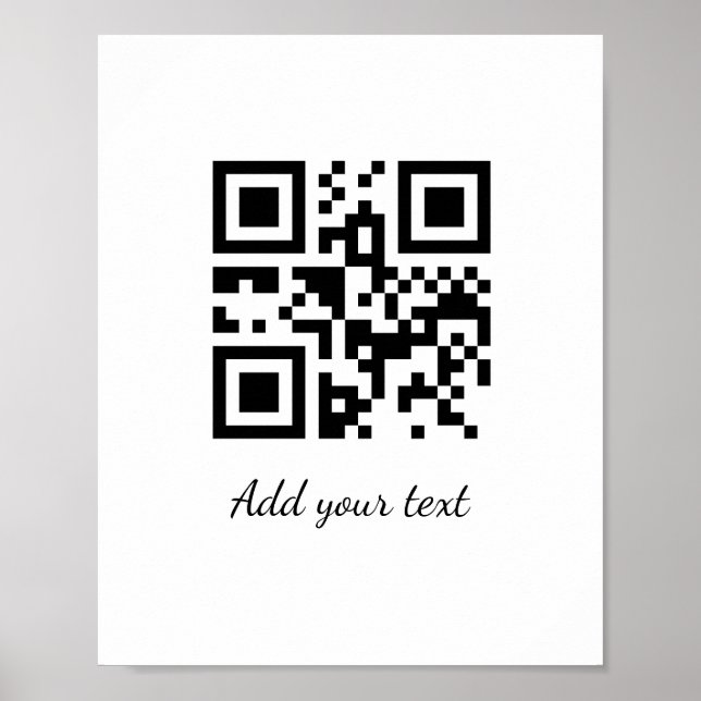 Simple minimal colourful add your name text image poster (Front)