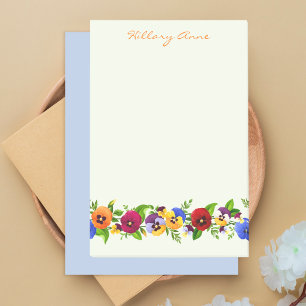 Simple Minimal Colourful Classy Elegant Floral Post-it Notes