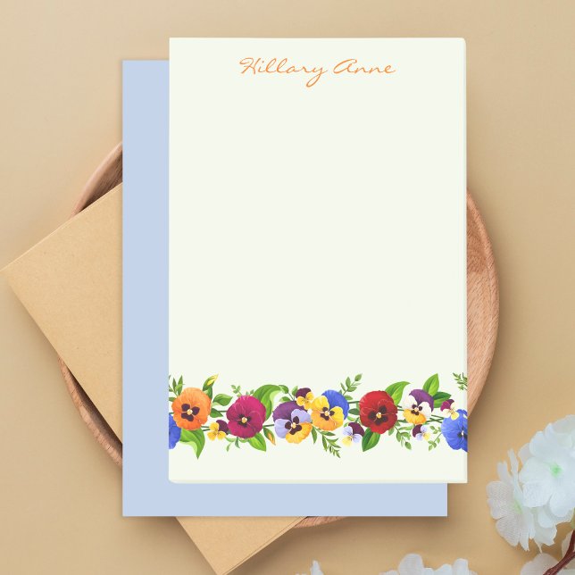 Simple Minimal Colourful Classy Elegant Floral Post-it Notes (Creator Uploaded)