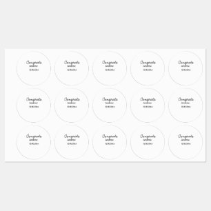 Simple minimal congrats add name date year graduat